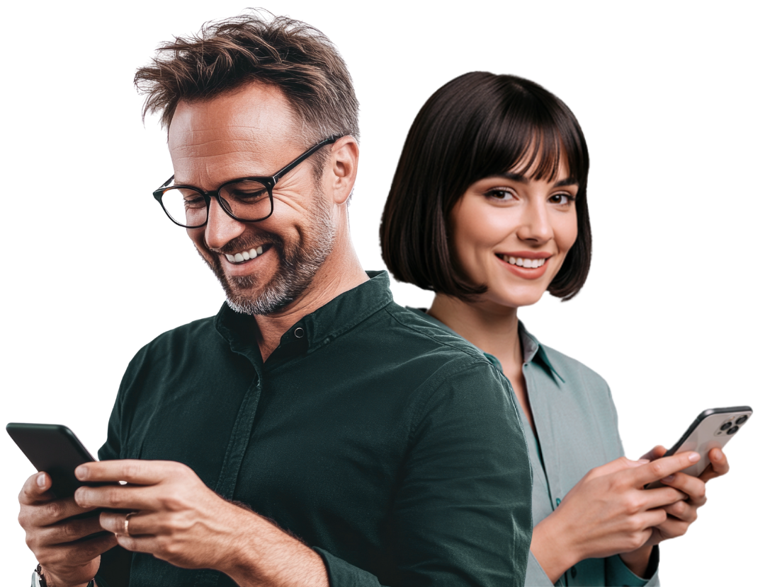 Mulher usando smartphone